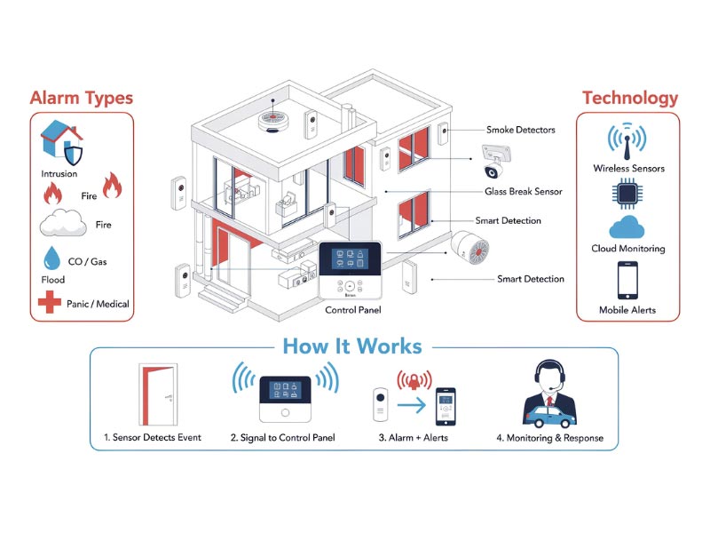Modern alarm system technology